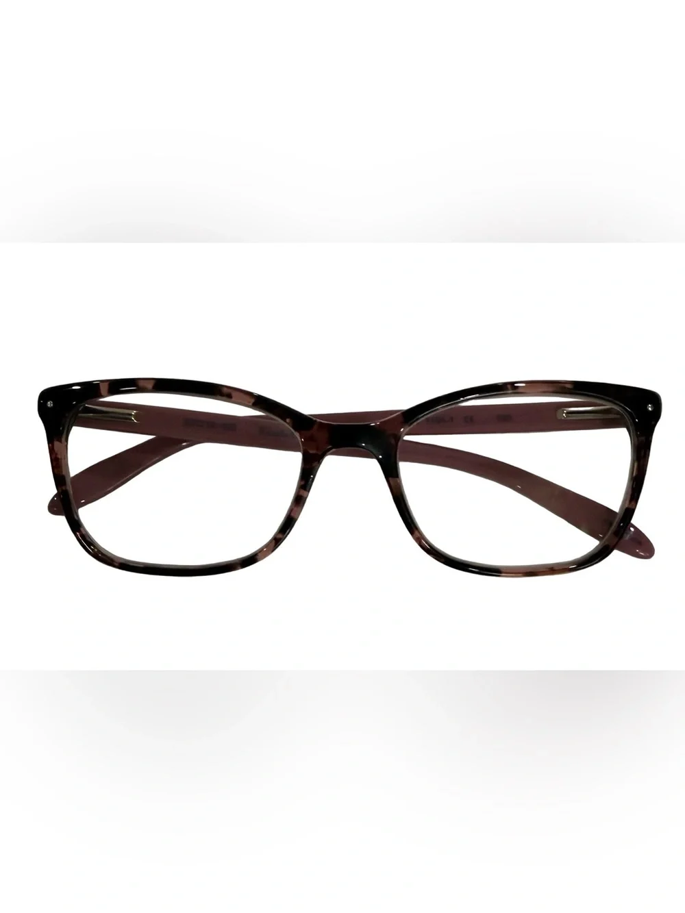 Elizabeth Arden Black Mauve Tortoise Eyeglasses with case